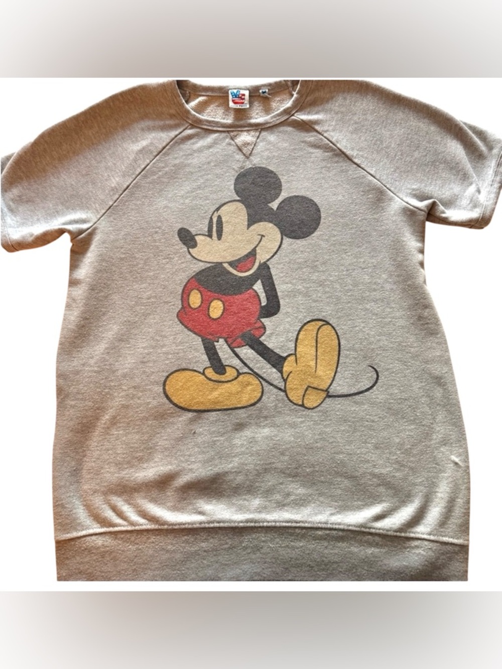 Disney Junk Food Gray Mickey Top